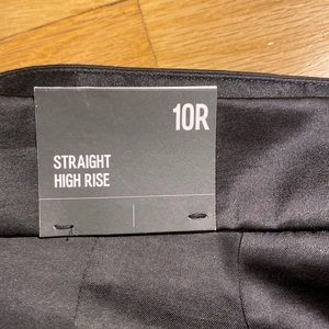 Express straight leg high rise satin,Vent front pants